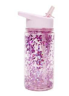 Petit Monkey Drinking Bottle Glitter Orchid