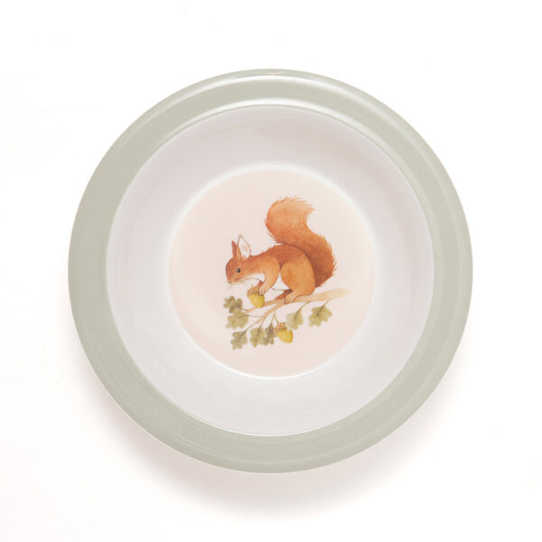 Petit Monkey Melamine Bowl Bear Sage