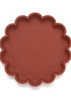 Petit Monkey Silicone Suction Plate Lion Baked Clay