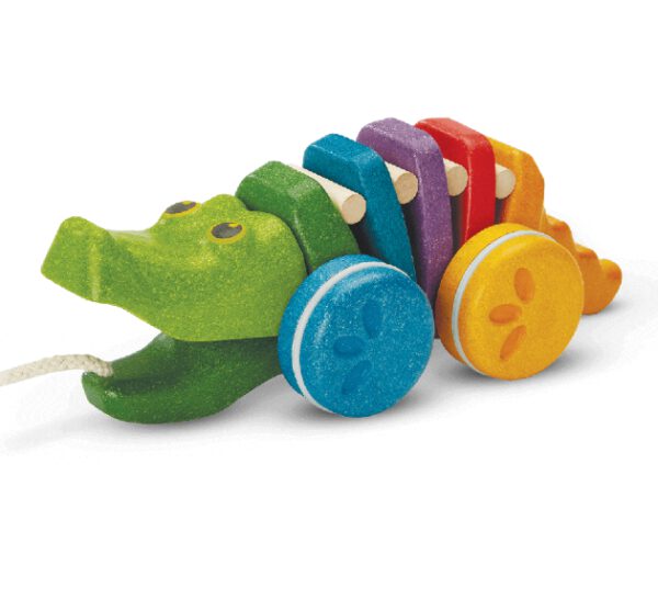 Plan Toys Trekfiguur Rainbow Alligator