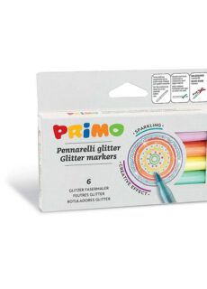 Primo Viltstiften Glitter 6 stuks