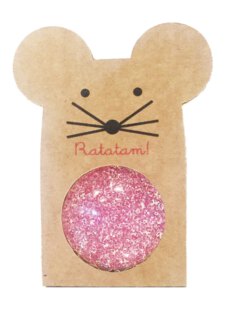 Ratatam Glitter Mouse Stuiterbal pink