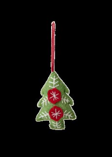 Rice Kerstornament stoffen kerstboom