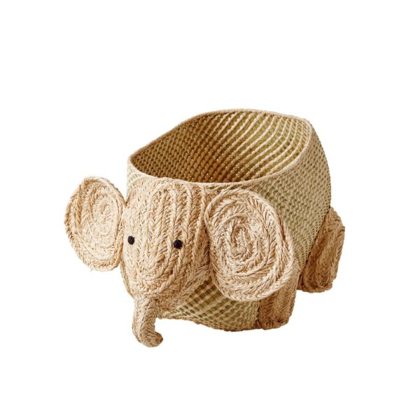 Rice Mand Raffia Basket Olifant