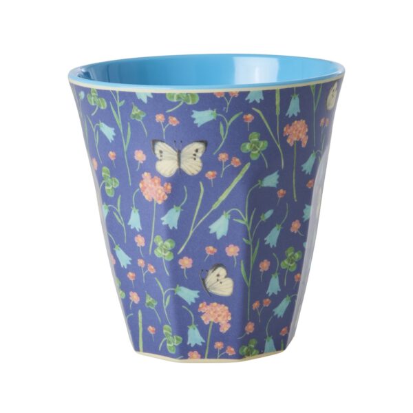 Rice Melamine Beker Butterfly Field Medium