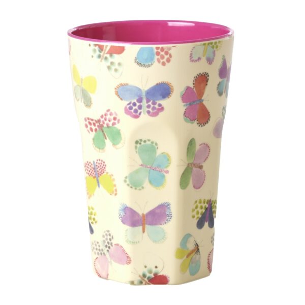 Rice Melamine Beker Butterfly Large