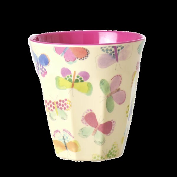 Rice Melamine Beker Butterfly Medium