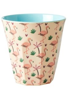 Rice Melamine Beker Flamingo Medium