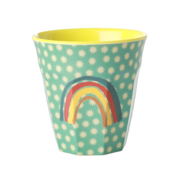 Rice Melamine Beker Rainbow and Stars Medium