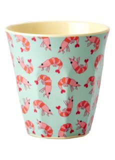 Rice Melamine Beker Shrimp Medium