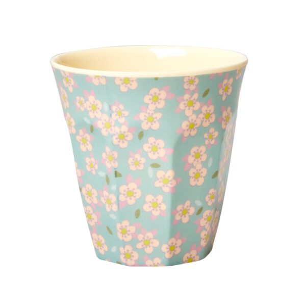 Rice Melamine Beker Small Flower Blue