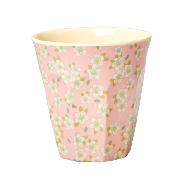 Rice Melamine Beker Small Flower Pink