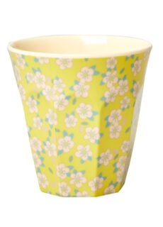 Rice Melamine Beker Small Flower Yellow