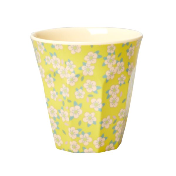 Rice Melamine Beker Small Flower Yellow