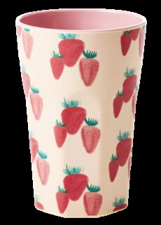 Rice Melamine Beker Strawberry Large