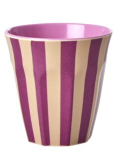 Rice Melamine Beker Stripes Medium