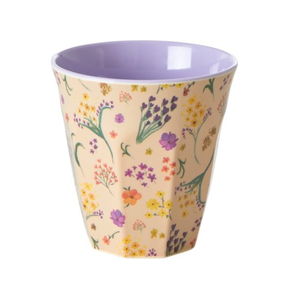 Rice Melamine Beker Wild Flower Medium