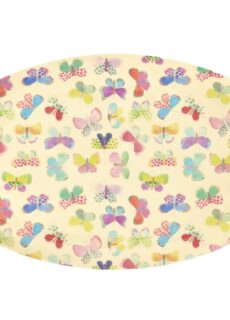 Rice Melamine Ovaal Bord Butterfly