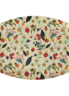 Rice Melamine Ovaal Bord Winter Rosebuds