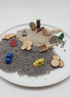 Sensory Play Constructievoertuigen Box