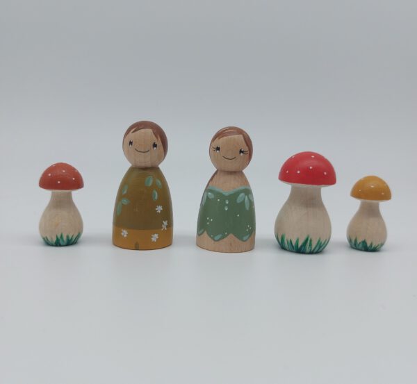 Set Elfjes met Paddenstoelen