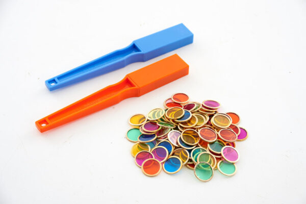 Shaw Magnets Set van 2 Magnetische  Staven met Gekleurde Fiches