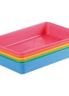 Sorteerschaal - playtray set van 5 kleuren maat L