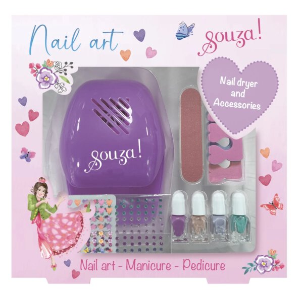 Souza! Nail dryer + nail polish set