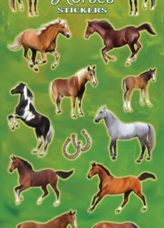 Stickervel Paarden (Groen)