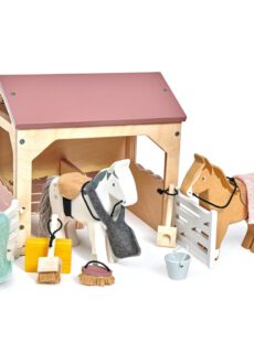 Tender Leaf Toys Houten Huisdierenset | Stal met Pony's