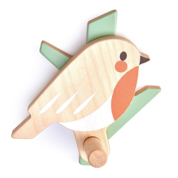 Tender Leaf Toys Houten Vogel Haakje | Forest Coat Hook