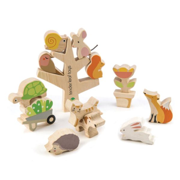 Tender Leaf Toys Houten stapelboom met dieren