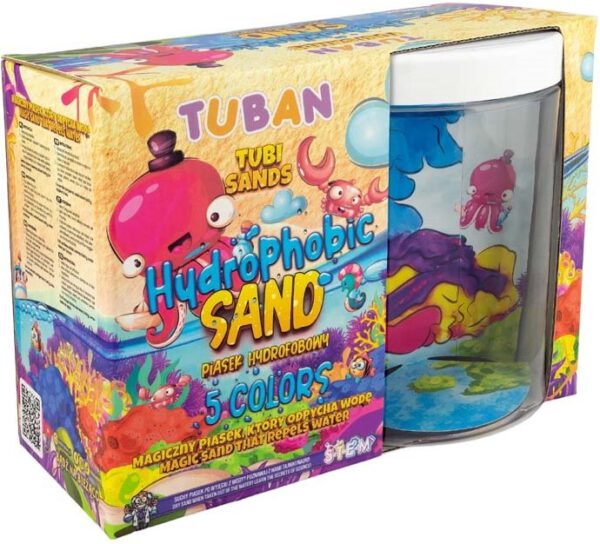 Tuban Hydrophobic Sand Set 5 kleuren met aquarim