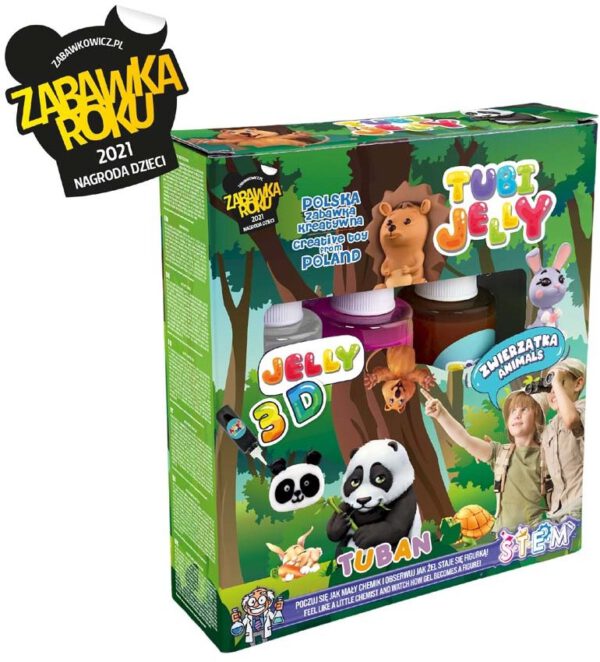 Tuban Tubi Jelly set met 3 kleuren animals