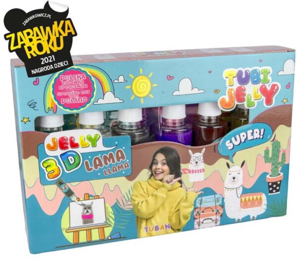 Tuban Tubi Jelly set met 6 kleuren Llama