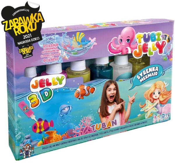 Tuban Tubi Jelly set met 6 kleuren Mermaid