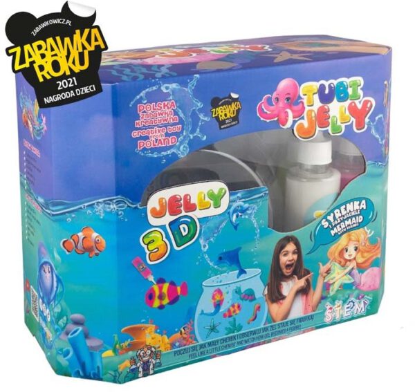 Tuban Tubi jelly set met 8 kleuren and groot aquarium Mermaid