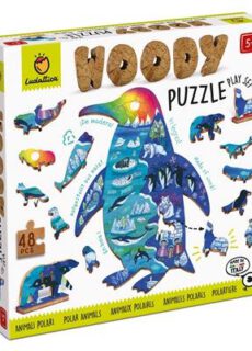 Woody Puzzel Pooldieren (48 stukjes)