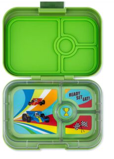 Yumbox Yumbox Panino 4 vakken Matcha Green / Race cars