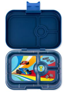 Yumbox Yumbox Panino 4 vakken Monte Carlo Blue Race Cars