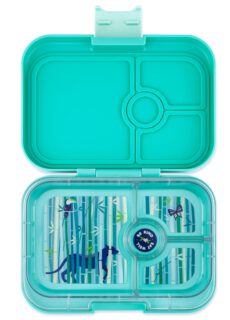 Yumbox Yumbox Panino 4 vakken Tropical Aqua Panther Tray