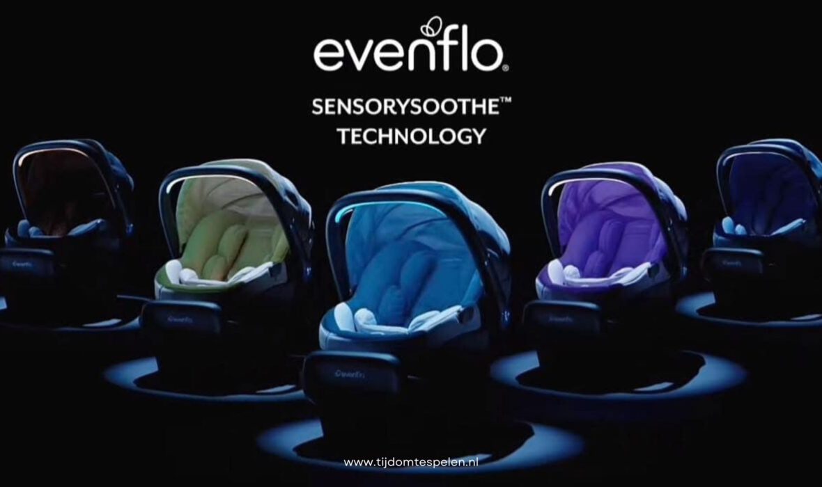 Evenflo SensorySoothe: slim autostoeltje voor baby