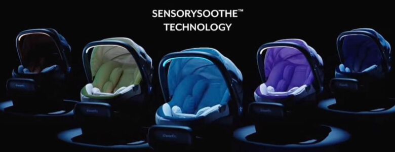 Evenflo SensorySoothe: slim autostoeltje voor baby